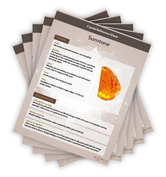 Crystal reference sheets